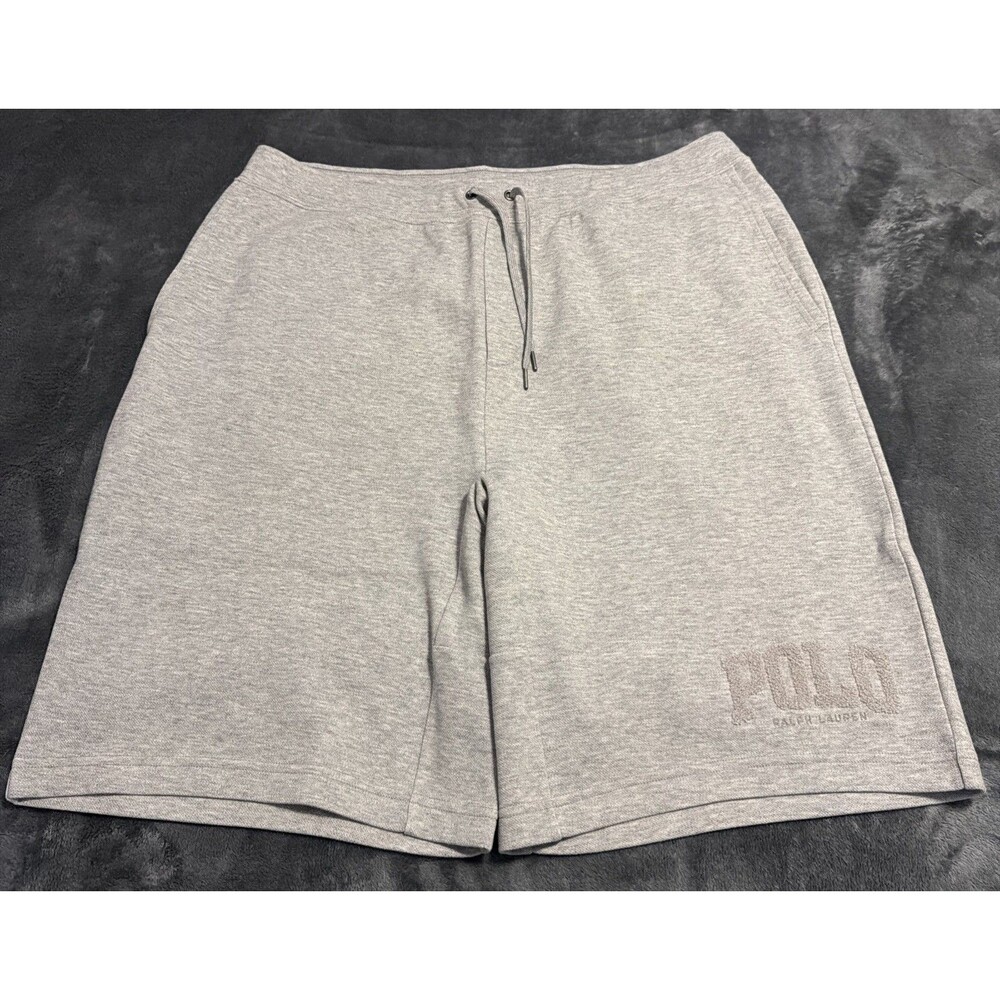3XLT Mens Polo Ralph Lauren Solid Knit Shorts Grey
